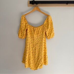 Reformation Sette Dress in Yellow Floral